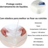 Lençol Impermeavel Com Elástico Casal Ajustavel Protetor Hospitalar Acamado Idoso 2,20 M x 1,90 M - Imagem 7